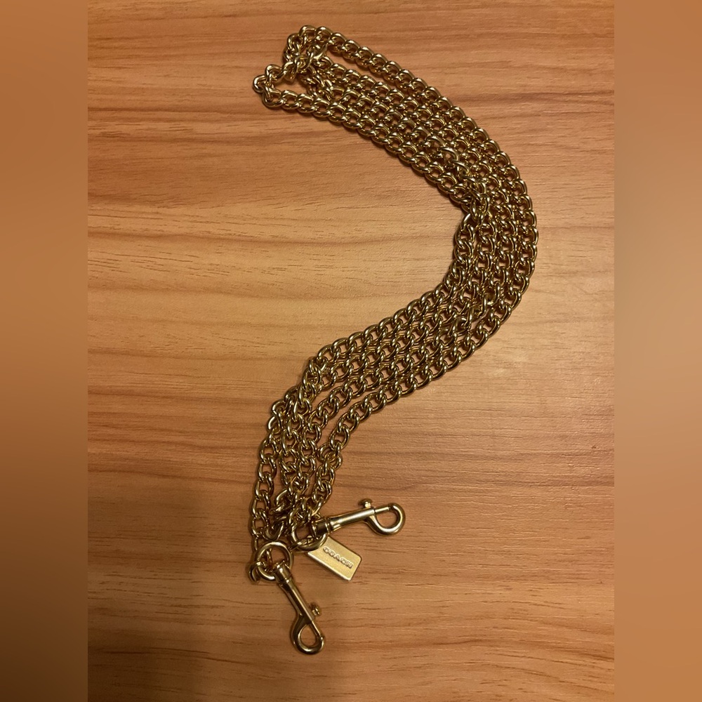 Coach Gold Chain Purse Strap